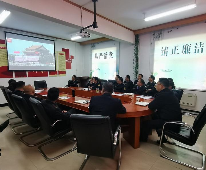 杨峪河治超站开展主题党日活动暨学习党的二十大精神专题党课（图2）