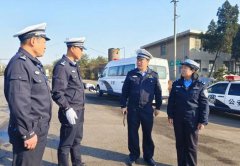 陕西省韩城市公安局交警大队联合多部门共同开展重型燃气机动
